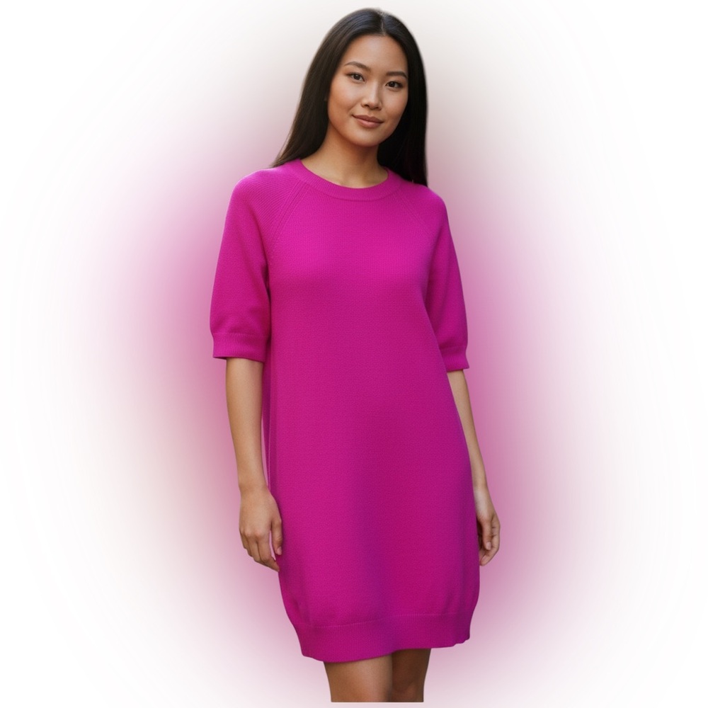 Torn by Ronny Kobo Fuchsia Knit dress